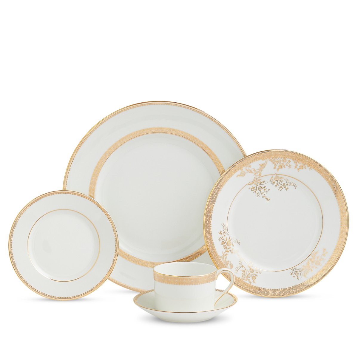 Wedgwood Vera Wang Wedgwood Lace Gold 5-Piece Place Setting