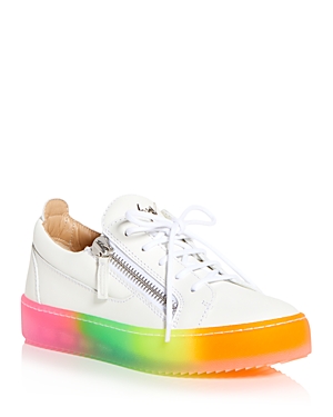 Giuseppe Zanotti Women's Rainbow Sole Low Top Sneakers