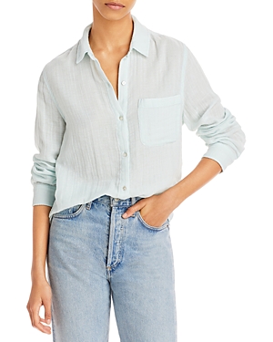 Rails Ellis Long Sleeve Gauze Shirt In Sky