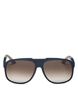 Ferragamo Salvatore  Aviator Sunglasses, 61mm In Blue/brown