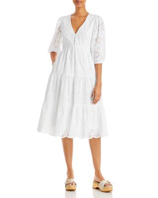 FRENCH CONNECTION Abana Biton Broiderie Dress | Bloomingdale's