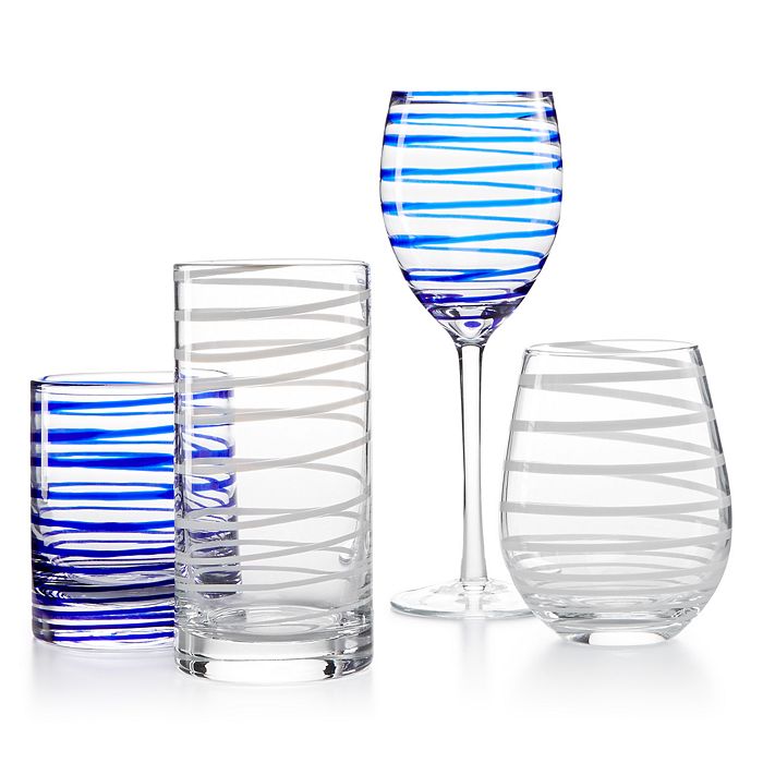 Kate Spade New York Charlotte Street Stemless Wine Glass Set of 2