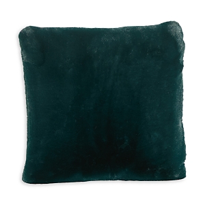 Apparis Brenn Faux Fur Pillowcase, Square In Emerald