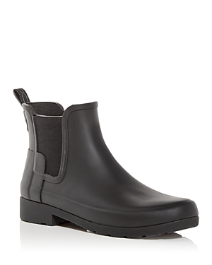 Shop Hunter Women's Refined Chelsea Rain Boots In Black