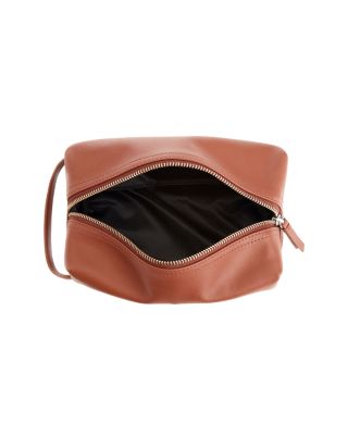 Leather Compact Toiletry Travel Bag