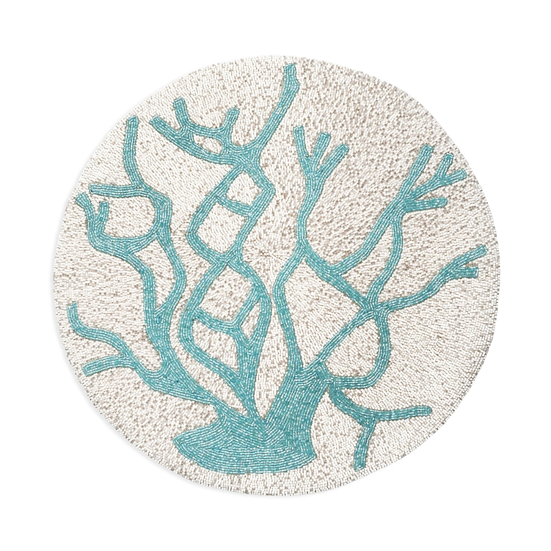 Joanna Buchanan Delicate Coral Placemat In Turquoise