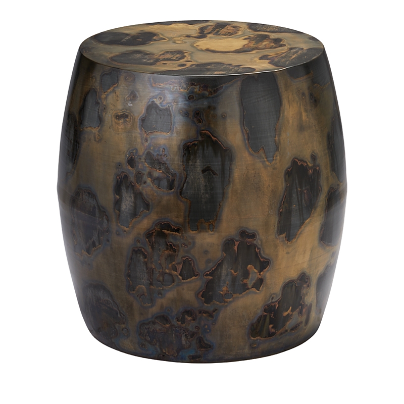 Jamie Young Atkins Acid Washed Side Table In Black