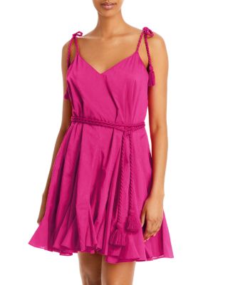 RHODE Casey Cotton Tassel Tie Dress | Bloomingdale's Women