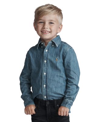 Ralph Lauren - Boys' Denim Button-Down Shirt - Little Kid, Big Kid