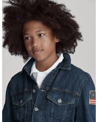 Boys' Cotton Denim Trucker Jacket - Big Kid