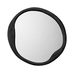Jamie Young Organic Round Mirror In Gray