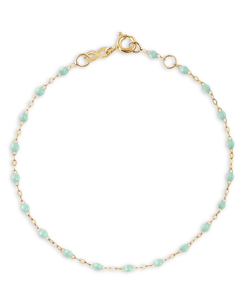 Gigi Clozeau 18k Yellow Gold Classic Gigi Resin Bracelet In Jade