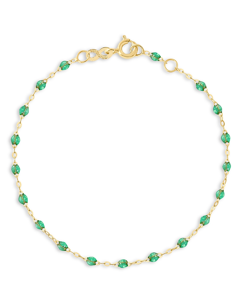 Gigi Clozeau 18k Yellow Gold Classic Gigi Resin Bracelet In Mint