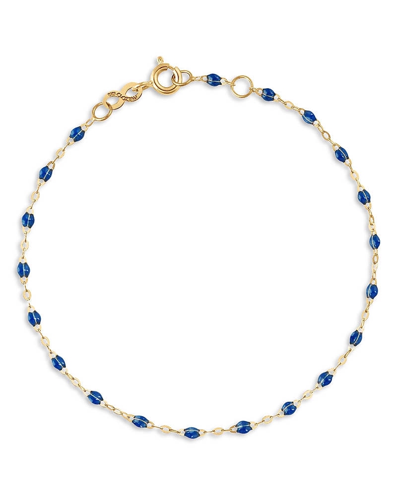 Gigi Clozeau 18k Yellow Gold Classic Gigi Resin Bracelet In Sapphire