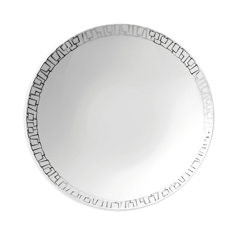 Rosenthal Tac 02 Skin Platinum Rim Soup Plate In Platinum