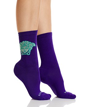 Versace - Medallion Logo Athletic Socks  