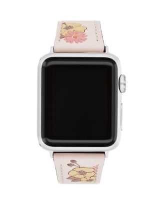 Coach apple best sale watch band flowers