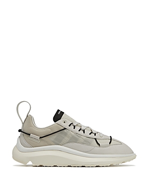 Y-3 Men's Shiku Run Lace Up Running Sneakers In Talc/black