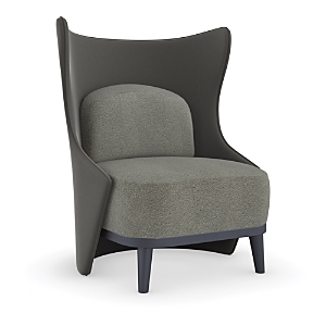 Caracole Forma Accent Chair In Dark Gray