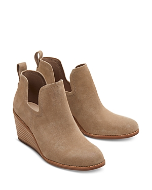 Toms Women's Slip On Wedge Shooties In Natural