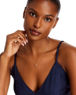 Roberto Coin 18K Yellow Gold Diamond Bezel Pendant Necklace, 16"