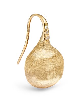 18K Yellow Gold Africa Constellation Medium Diamond Drop Earrings