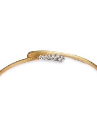 18K Yellow &amp; White Gold Lucia Diamond Bangle Bracelet