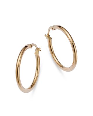 Roberto Coin - 18 K Yellow Gold Round Hoop Earrings