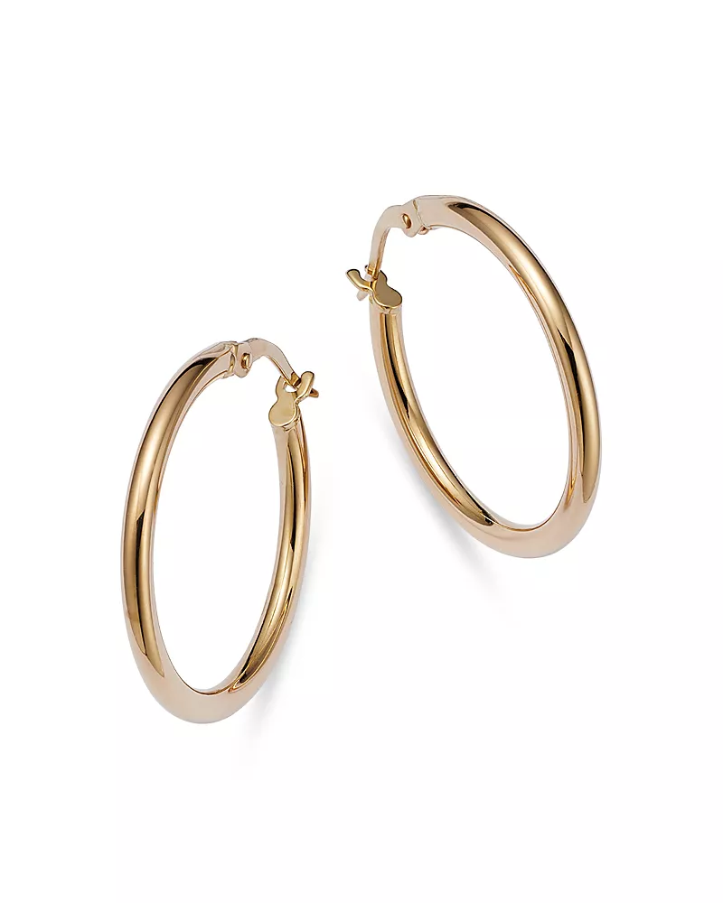 Roberto Coin 18K Yellow Gold Round Hoop Earrings