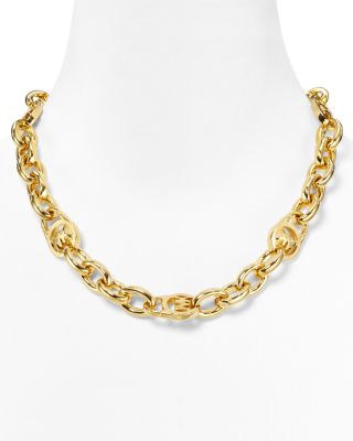 michael kors gold chain necklace