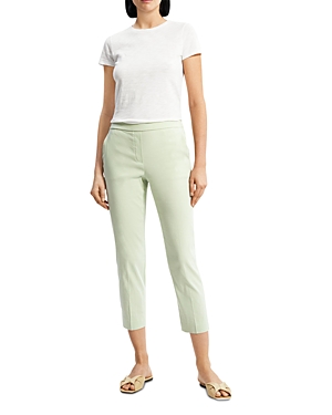 Theory Treeca 'good Linen' Pull-on Pants In Mint