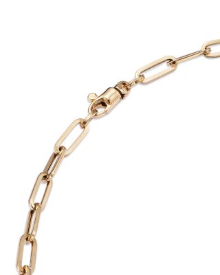 Paperclip Link Chain Necklace in 14K Yellow Gold, 16" - Exclusive