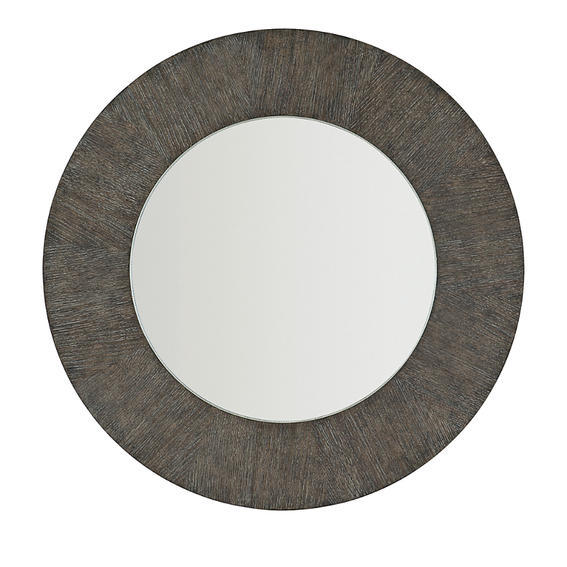 Bernhardt T Linea Round Mirror In Brown