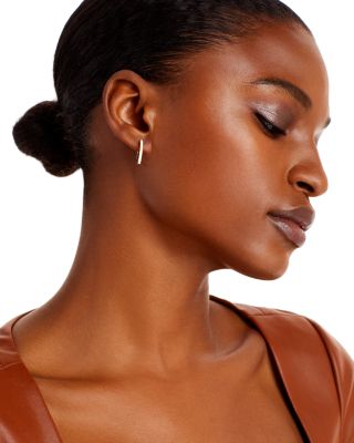 Diamond Hoop Earrings in 14K Yellow Gold, 0.40 tcw  