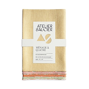 ATELIER SAUCIER THE SANTA FE NAPKINS, SET OF 4
