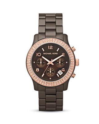 Michael kors watch chocolate best sale