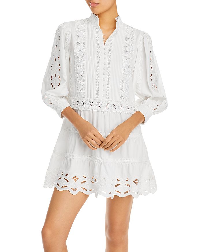 Alice olivia outlet embroidered dress