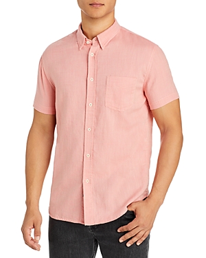 Rails Fairfax Relaxed Fit Short Sleeve Shirt In Guava