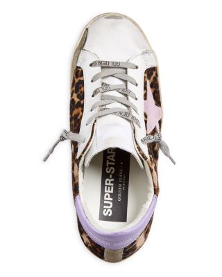 Golden Goose Women's Super-Star Leopard Print Calf Hair Low Golden Goose Women's Super-Star Leopard Print Calf Hair Low