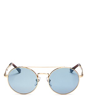 Persol -  Brow Bar Round Sunglasses, 52mm