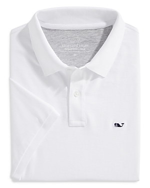 Shop Vineyard Vines Edgartown Classic Fit Pique Polo Shirt In White Cap