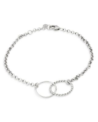 Bloomingdale's Fine Collection - Interlocking Station Bracelet in Sterling Silver - Exclusive