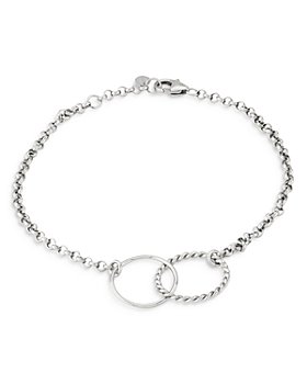 Bloomingdale's - Interlocking Station Bracelet in Sterling Silver - 100% Exclusive