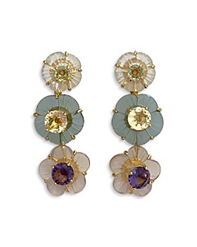 Nicola Bathie - Chinoiserie Floral Drop Earrings