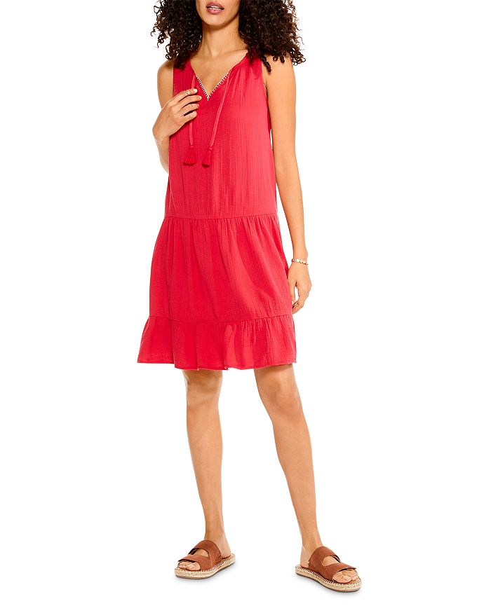 NIC ZOE Petite Double Gauze Tiered Dress Bloomingdale s