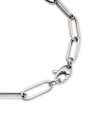 Diamond Paperclip Bracelet in 14K White Gold, 0.60 tcw 