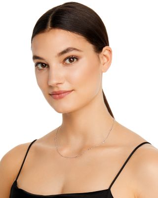 Diamond Station Necklace in 14K White Gold, .30 ct. t.w. - 100% Exclusive 