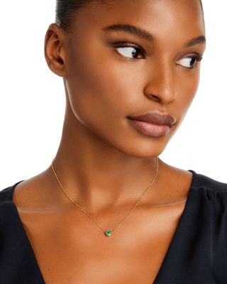 emerald necklace women