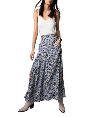 Zadig & Voltaire Judith Floral Print Maxi Skirt | Bloomingdale's