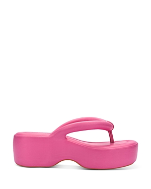 Shop Melissa Women's Free Platform Thong Sandals In Pink